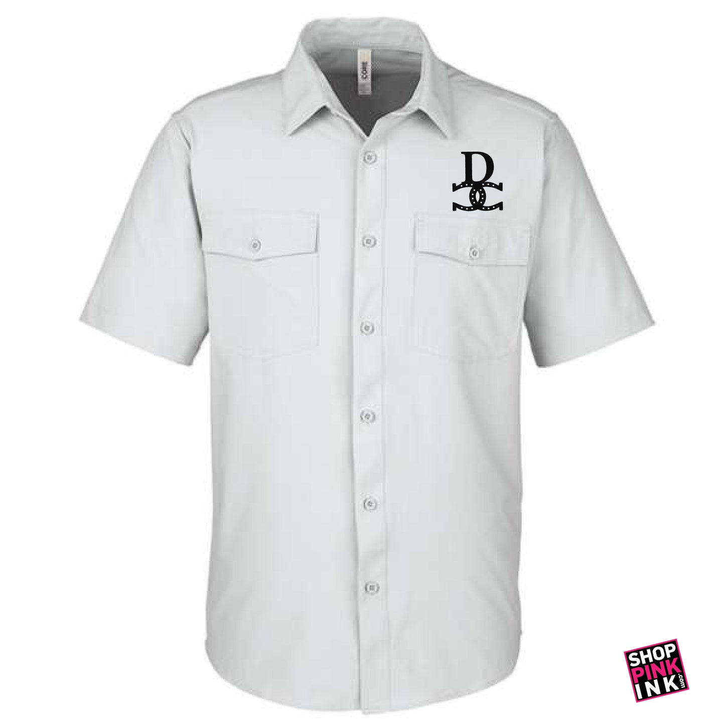 Drover Cowboy Church - Logo - Embroidered Marina Shirt - 24241