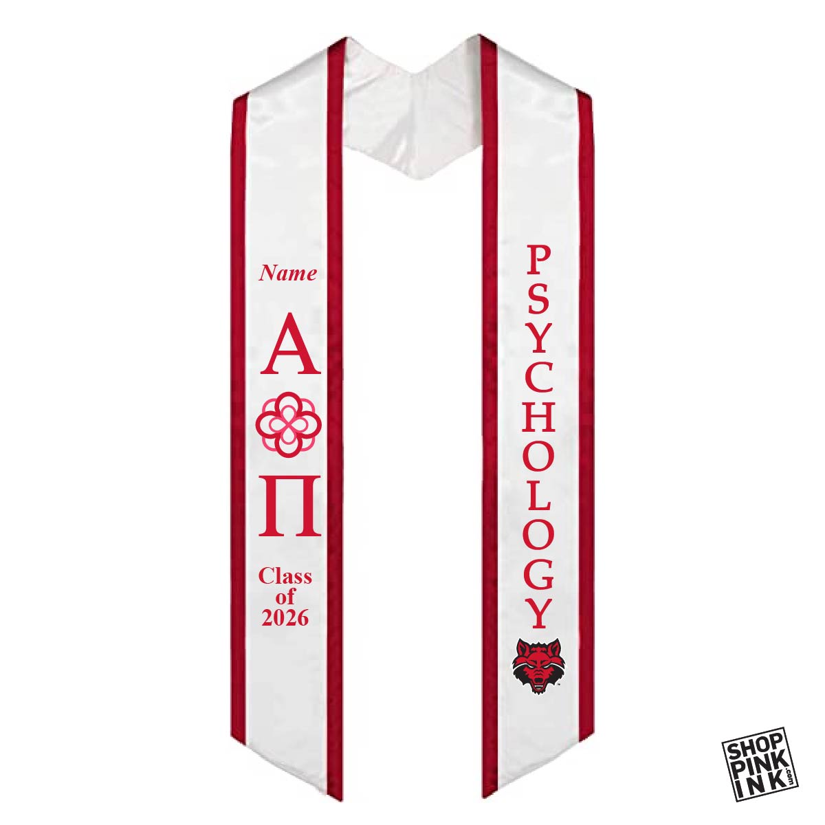 Alpha Omicron Pi - Psychology - Graduation Stole